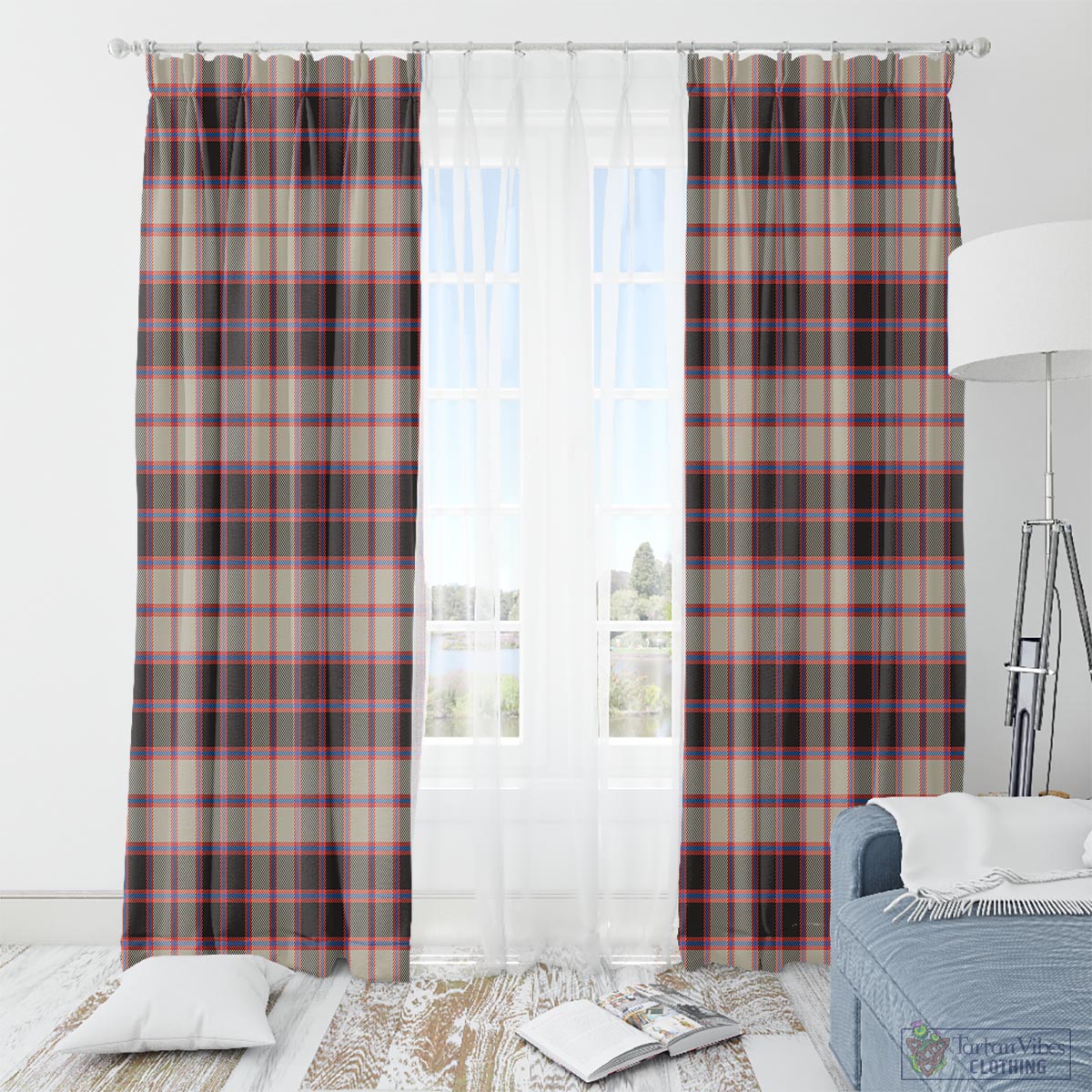 MacPherson Hunting Ancient Tartan Window Curtain