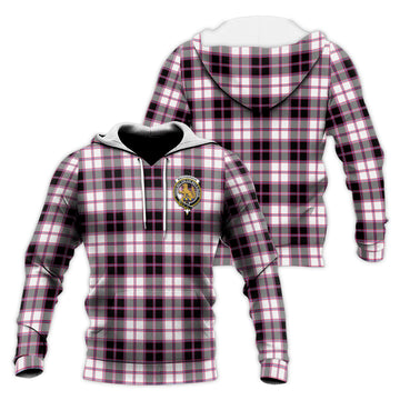 MacPherson Hunting Modern Tartan Knitted Hoodie with Family Crest