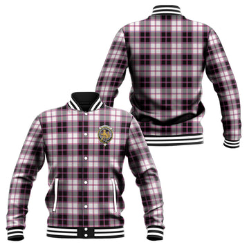 MacPherson Hunting Modern Tartan Baseball Jacket with Family Crest