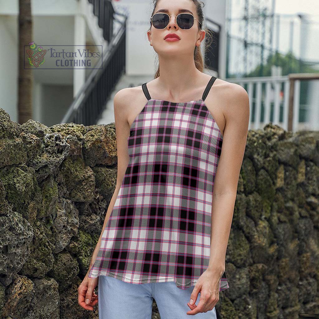 Tartan Vibes Clothing MacPherson Hunting Modern Tartan Loose Halter Neck Camisole