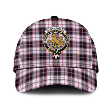 MacPherson Hunting Modern Tartan Classic Cap with Family Crest