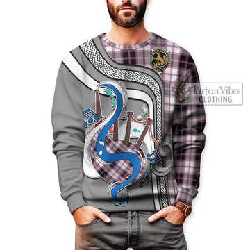 MacPherson Hunting Modern Tartan Sweatshirt with Epic Bagpipe Style