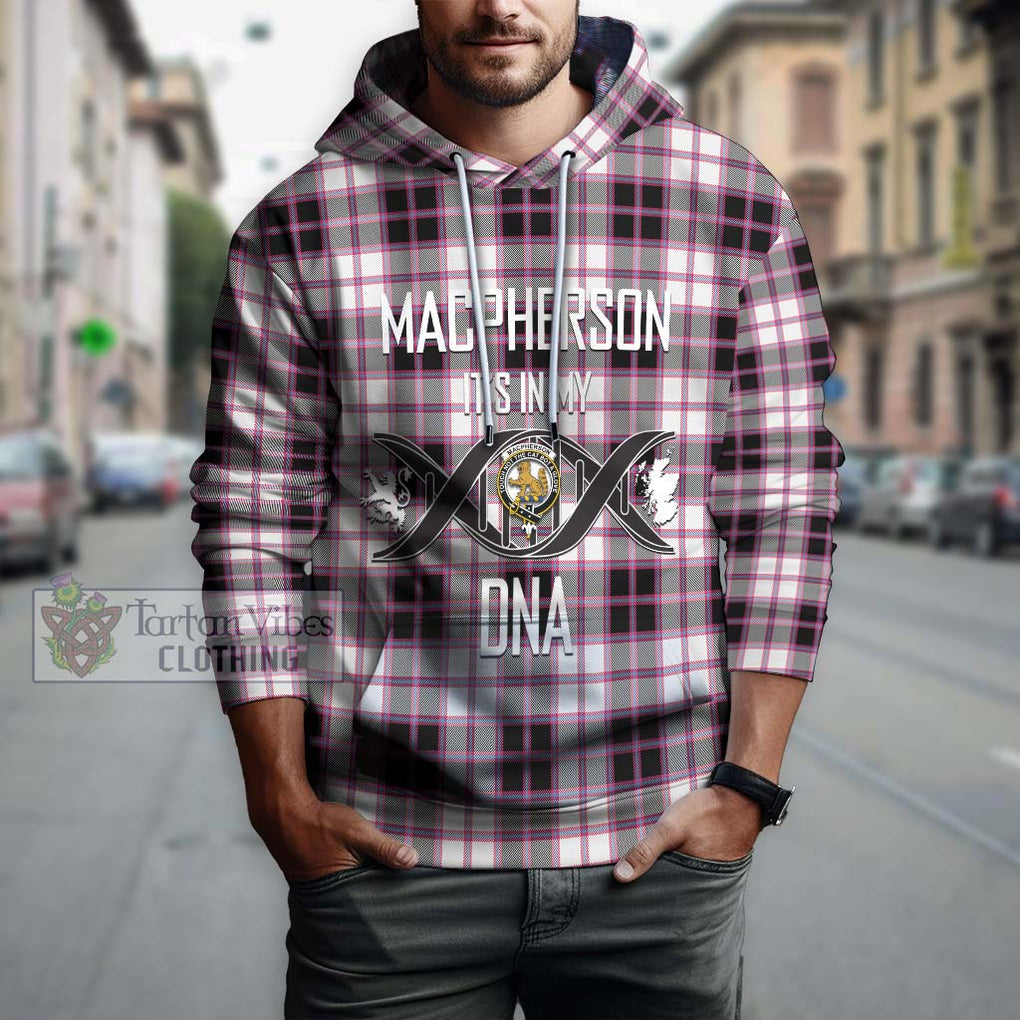 MacPherson Hunting Modern Tartan Hoodie with Family Crest DNA In Me Style Pullover Hoodie - Tartanvibesclothing Shop