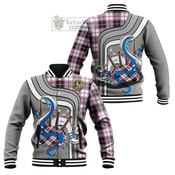 MacPherson Hunting Modern Tartan Baseball Jacket with Epic Bagpipe Style