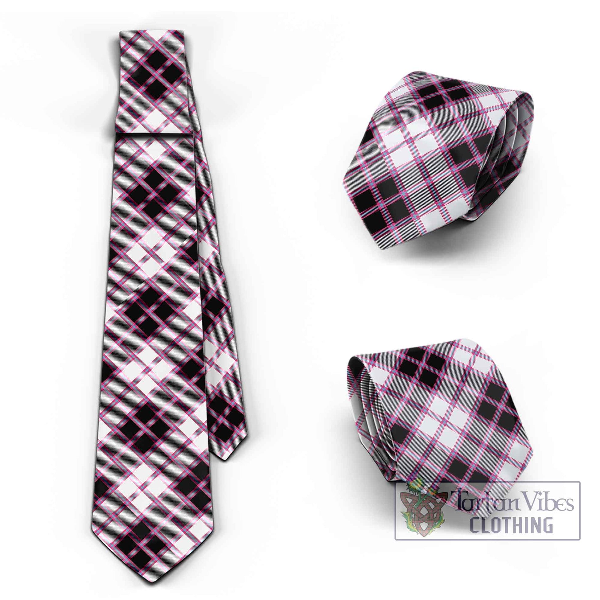 Tartan Vibes Clothing MacPherson Hunting Modern Tartan Classic Necktie Cross Style