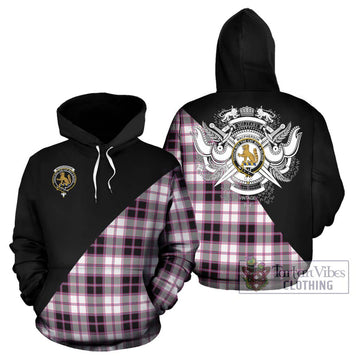 MacPherson Hunting Modern Tartan Hoodie with Family Crest and Military Logo Style