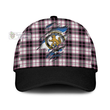 MacPherson Hunting Modern Tartan Classic Cap with Family Crest In Me Style