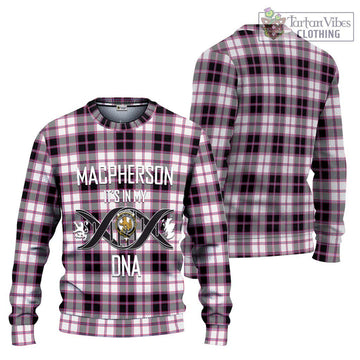 MacPherson Hunting Modern Tartan Ugly Sweater with Family Crest DNA In Me Style