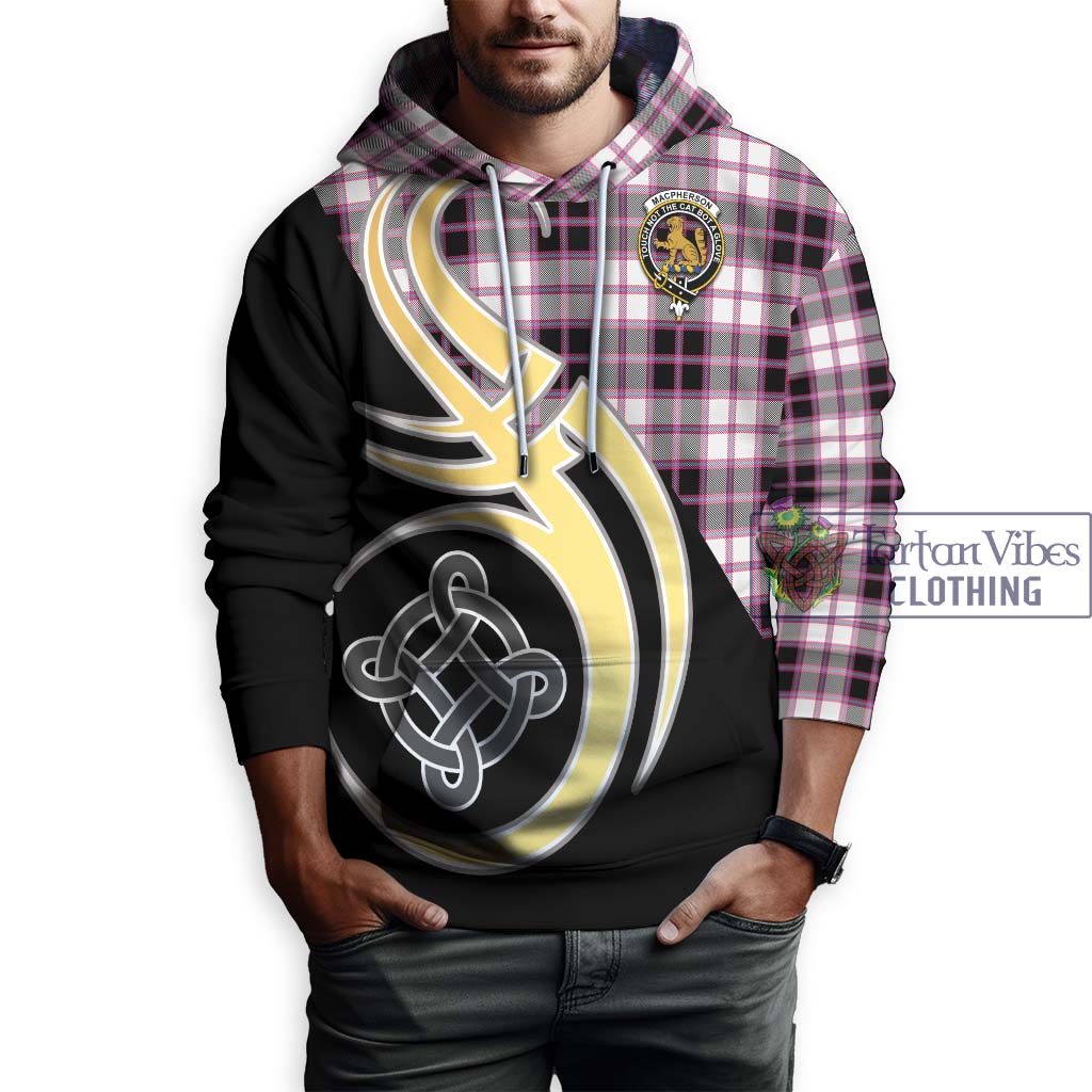 MacPherson Hunting Modern Tartan Hoodie with Family Crest and Celtic Symbol Style Zip Hoodie - Tartan Vibes Clothing