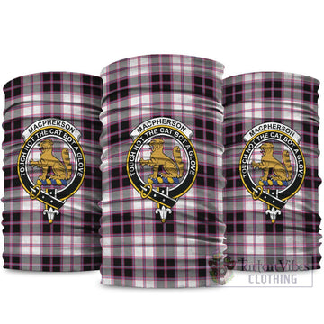 MacPherson Hunting Modern Tartan Neck Gaiters, Tartan Bandanas, Tartan Head Band with Family Crest