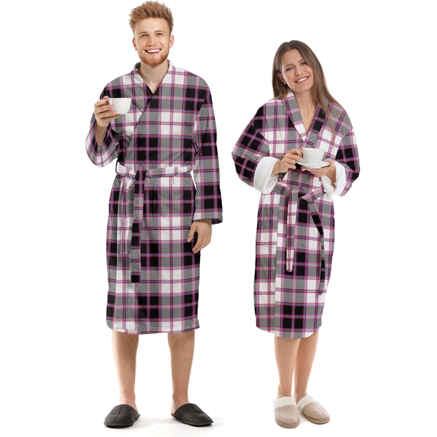 MacPherson Hunting Modern Tartan Bathrobe Unisex S - Tartan Vibes Clothing