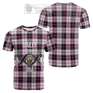 MacPherson Hunting Modern Tartan Cotton T-shirt with Family Crest DNA In Me Style