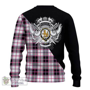 MacPherson Hunting Modern Tartan Ugly Sweater with Family Crest and Military Logo Style