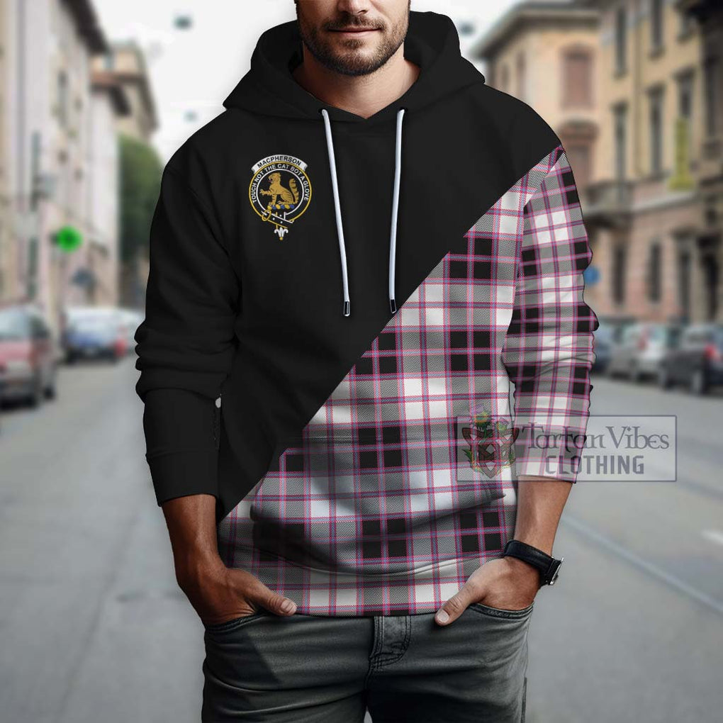 MacPherson Hunting Modern Tartan Hoodie with Family Crest and Military Logo Style - Tartanvibesclothing Shop