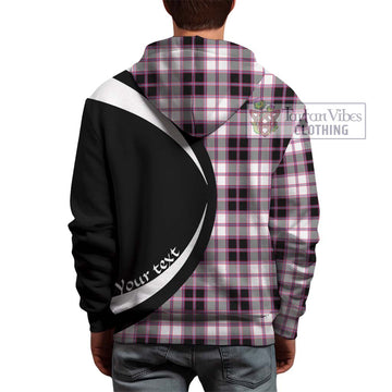 MacPherson Hunting Modern Tartan Hoodie with Family Crest Circle Style