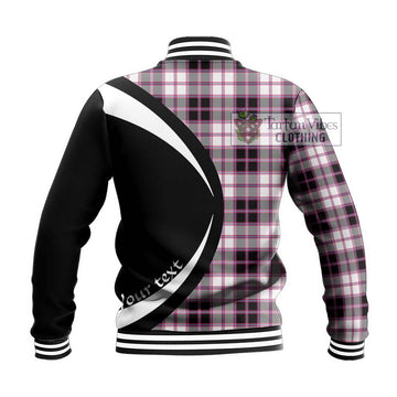 MacPherson Hunting Modern Tartan Baseball Jacket with Family Crest Circle Style