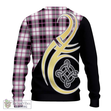 MacPherson Hunting Modern Tartan Ugly Sweater with Family Crest and Celtic Symbol Style