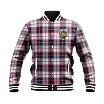 MacPherson Hunting Modern Tartan Baseball Jacket with Family Crest