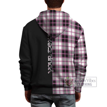 MacPherson Hunting Modern Tartan Hoodie with Family Crest and Half Of Me Style