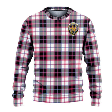 MacPherson Hunting Modern Tartan Ugly Sweater with Family Crest