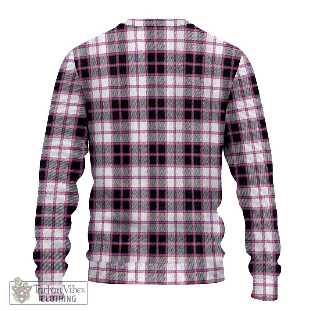 MacPherson Hunting Modern Tartan Knitted Sweater with Family Crest DNA In Me Style - Tartanvibesclothing Shop