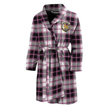 MacPherson Hunting Modern Tartan Bathrobe with Family Crest