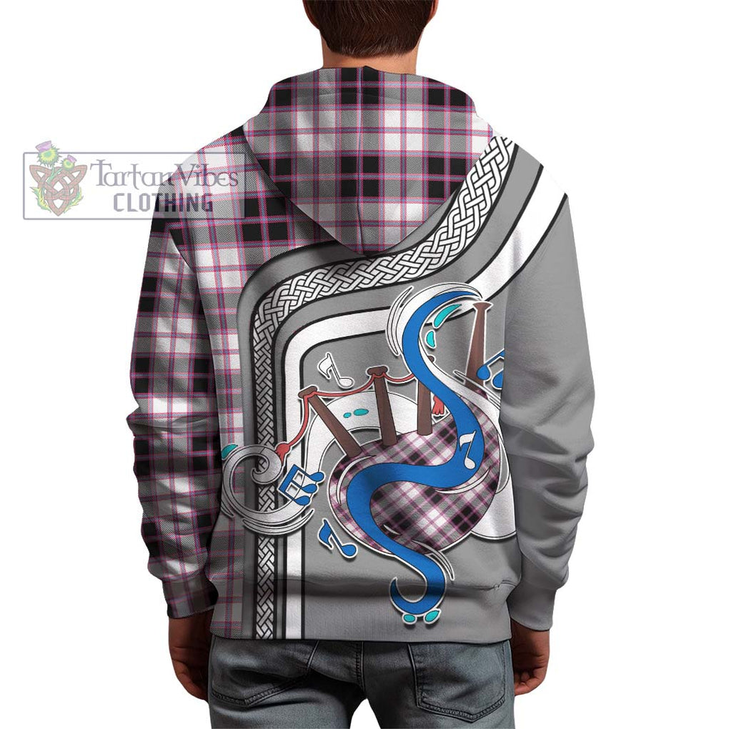 MacPherson Hunting Modern Tartan Hoodie with Epic Bagpipe Style - Tartanvibesclothing Shop