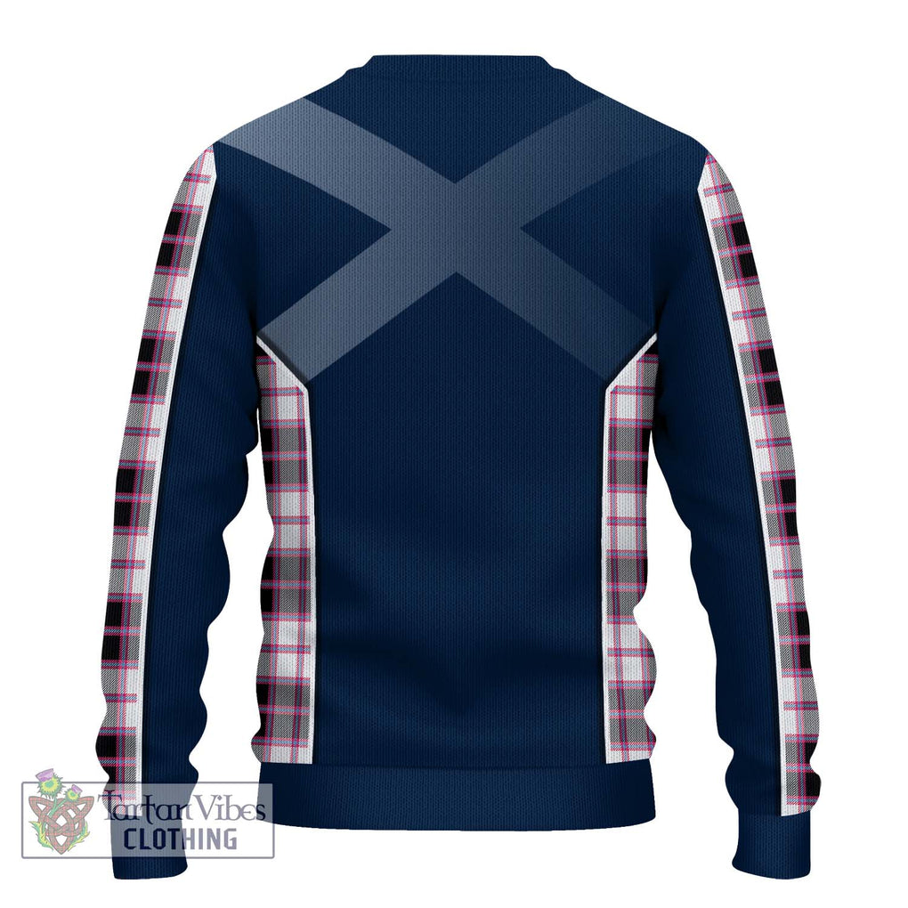 MacPherson Hunting Modern Tartan Knitted Sweater with Family Crest and Lion Rampant Vibes Sport Style - Tartan Vibes Clothing