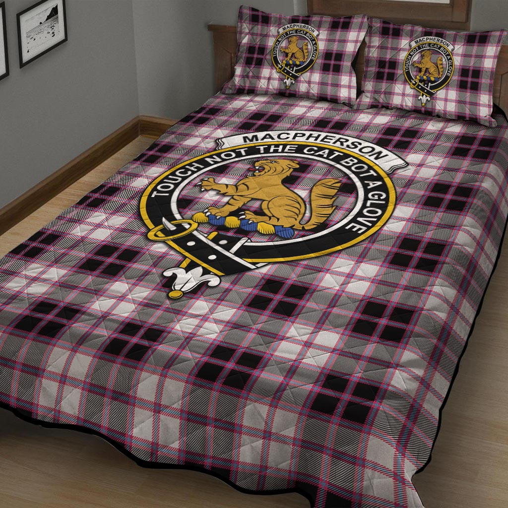 MacPherson Hunting Modern Tartan Quilt Bed Set with Family Crest - Tartan Vibes Clothing