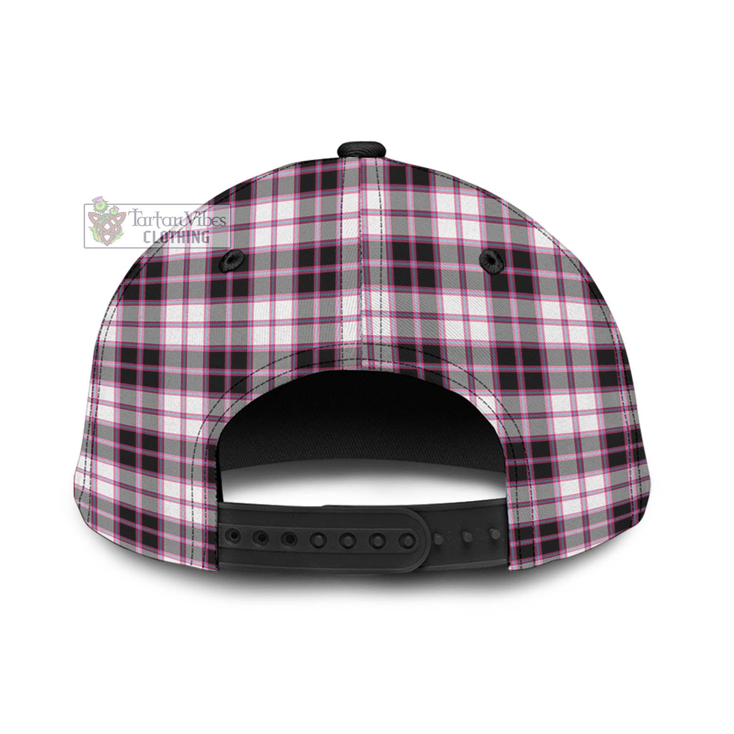 Tartan Vibes Clothing MacPherson Hunting Modern Tartan Classic Cap with Family Crest In Me Style