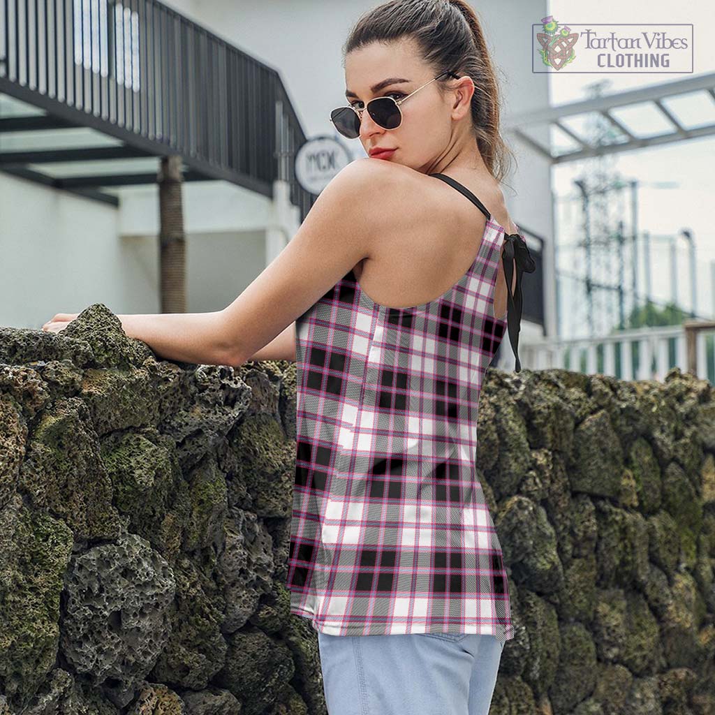 Tartan Vibes Clothing MacPherson Hunting Modern Tartan Loose Halter Neck Camisole