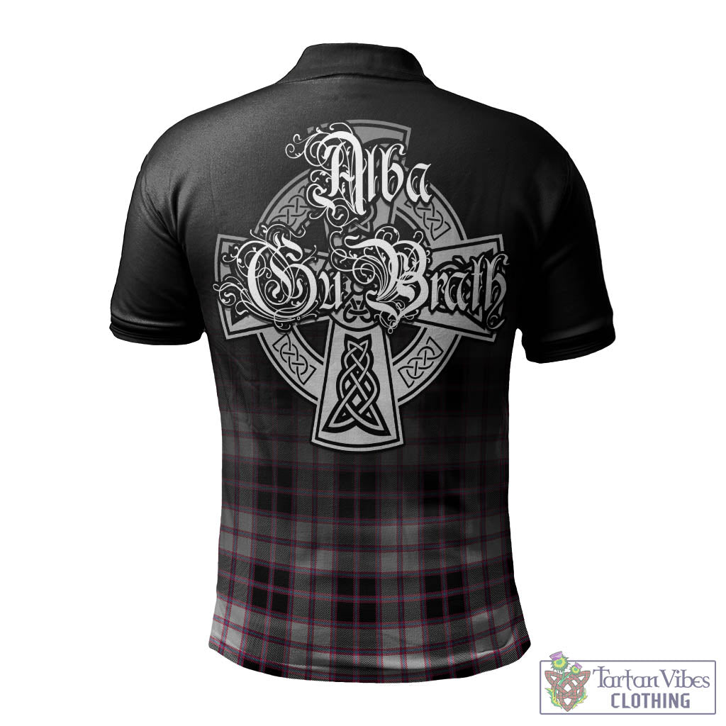 Tartan Vibes Clothing MacPherson Hunting Modern Tartan Polo Shirt Featuring Alba Gu Brath Family Crest Celtic Inspired