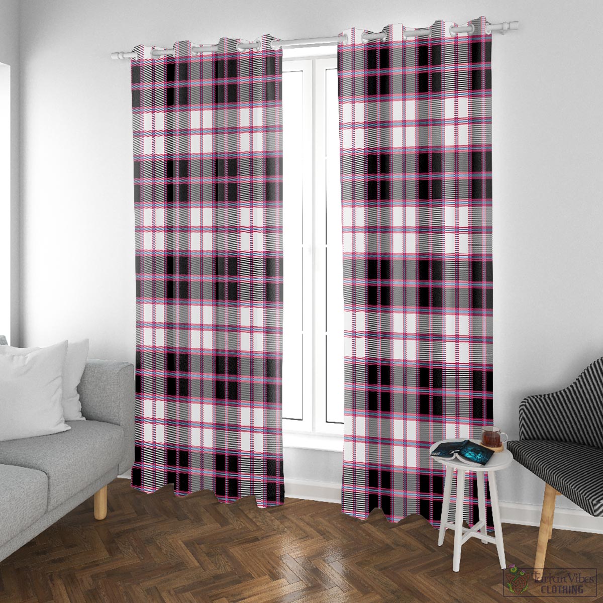 MacPherson Hunting Modern Tartan Window Curtain