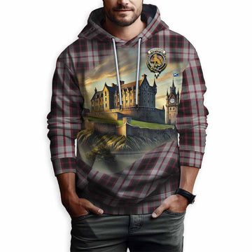 MacPherson (McPherson) Tartan Family Crest Hoodie with Scottish Ancient Castle Style Pullover Hoodie - Tartan Vibes Clothing