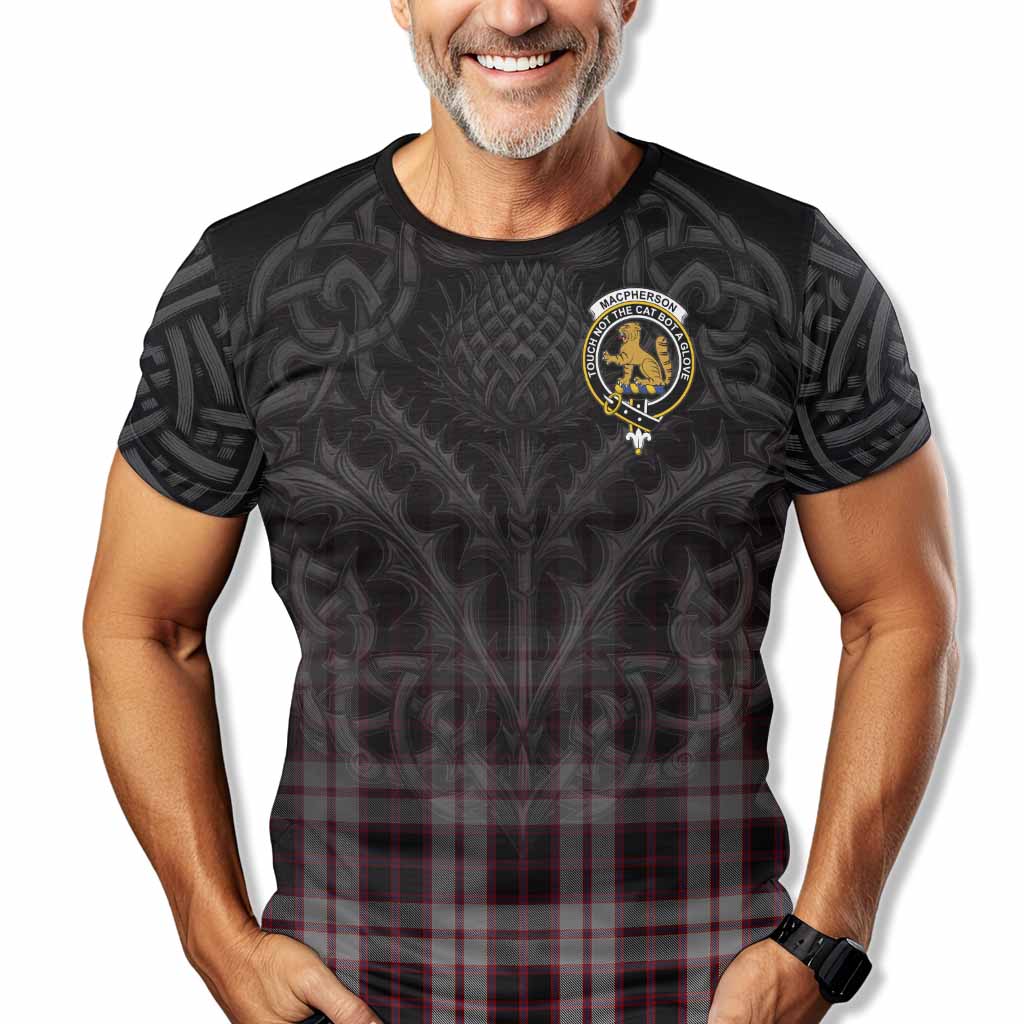 MacPherson (McPherson) Tartan T-Shirt with Family Crest Celtic Thistle Vibes Kid's Shirt - Tartan Vibes Clothing