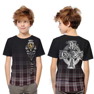 MacPherson (McPherson) Tartan Kid T-Shirt Featuring Alba Gu Brath Family Crest Celtic Inspired