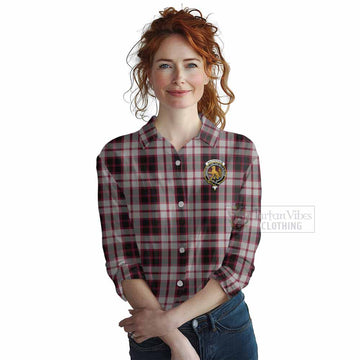 MacPherson (McPherson) Tartan Women's Casual Shirt with Family Crest DNA In Me Style