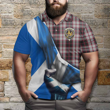 MacPherson (McPherson) Tartan Polo Shirt with Family Crest Scotland Patriotic Style