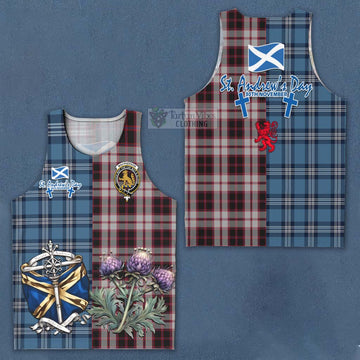 MacPherson (McPherson) Tartan Men's Tank Top Happy St. Andrew's Day Half Tartan Style