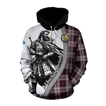 MacPherson (McPherson) Tartan Clan Crest Cotton Hoodie with Highlander Warrior Celtic Style