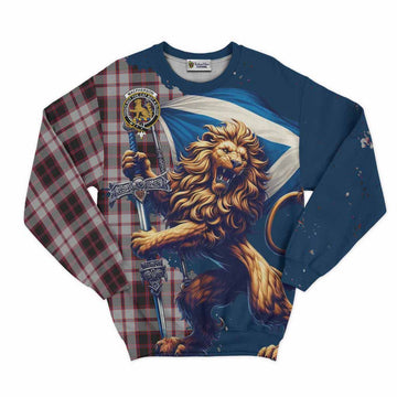 MacPherson (McPherson) Tartan Family Crest Sweatshirt with Scottish Majestic Lion