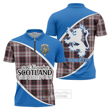 MacPherson (McPherson) Family Crest Tartan Zipper Polo Shirt Celebrate Saint Andrew's Day in Style