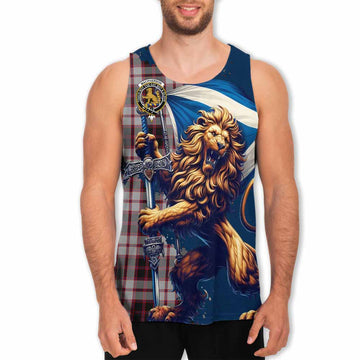 MacPherson (McPherson) Tartan Family Crest Men's Tank Top with Scottish Majestic Lion