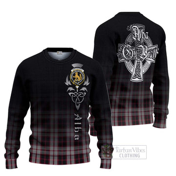 MacPherson (McPherson) Tartan Ugly Sweater Featuring Alba Gu Brath Family Crest Celtic Inspired