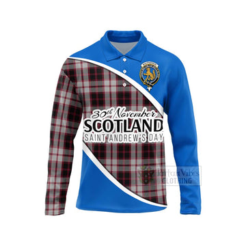 MacPherson (McPherson) Family Crest Tartan Long Sleeve Polo Shirt Celebrate Saint Andrew's Day in Style