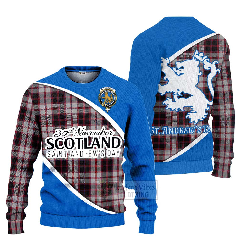 Tartan Vibes Clothing MacPherson (McPherson) Family Crest Tartan Knitted Sweater Celebrate Saint Andrew's Day in Style