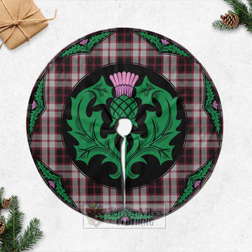 MacPherson (McPherson) Tartan Christmas Tree Skirt Scottish Thistle Style