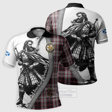 MacPherson (McPherson) Tartan Clan Crest Polo Shirt with Highlander Warrior Celtic Style