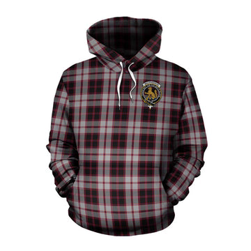 MacPherson (McPherson) Tartan Cotton Hoodie with Family Crest Celtic Skull Style