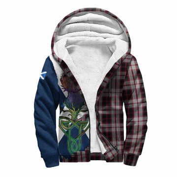 MacPherson (McPherson) Tartan Family Crest Sherpa Hoodie Scottish Thistle Celtic Inspired Unisex S - Tartan Vibes Clothing